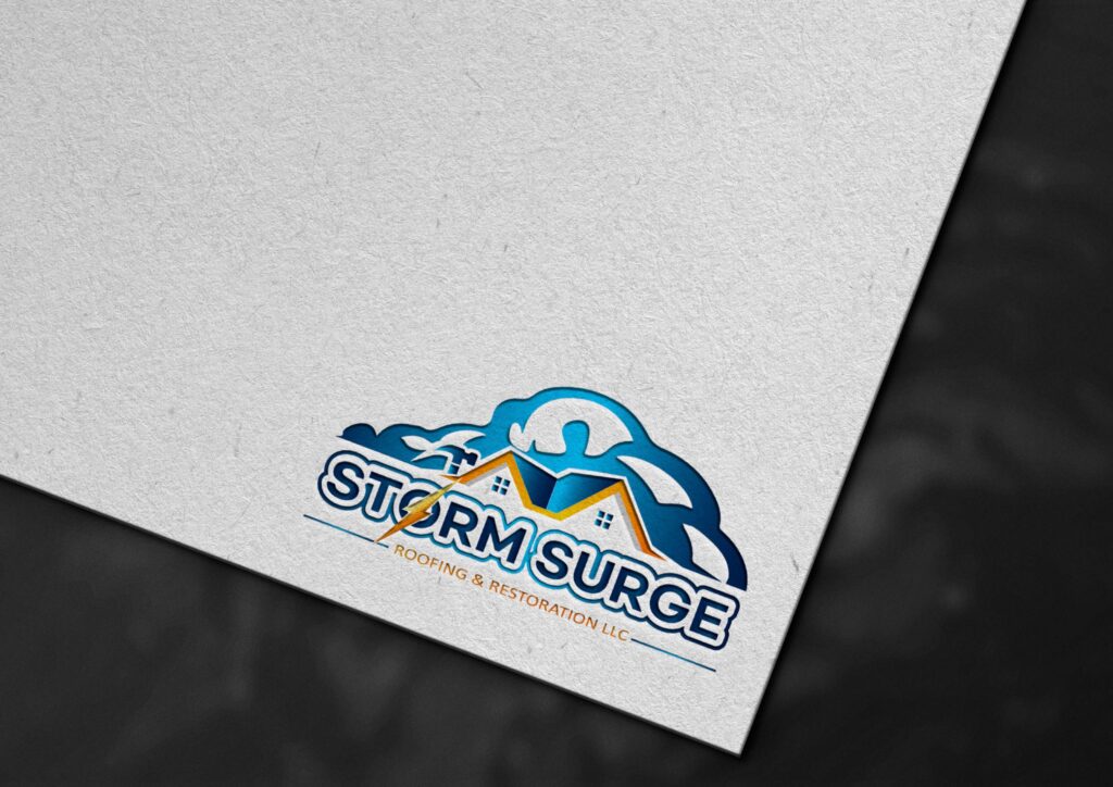 storm surge logo mockup